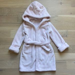 Gap Toddler Recycled Fuzzy Robe (Pink) - Size 3